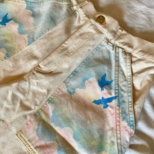 Big Bud Press airbrush rainbow pants S small